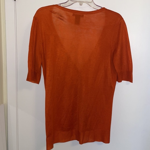Orange-ilicious short sleeved lightweight cardigan - Picture 4 of 4